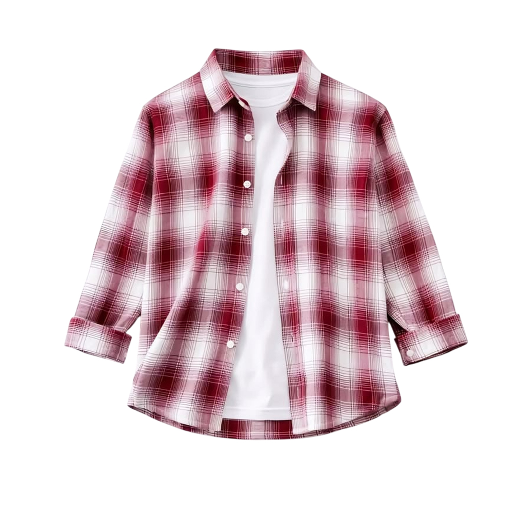 Red Checkered Flannel Shirt